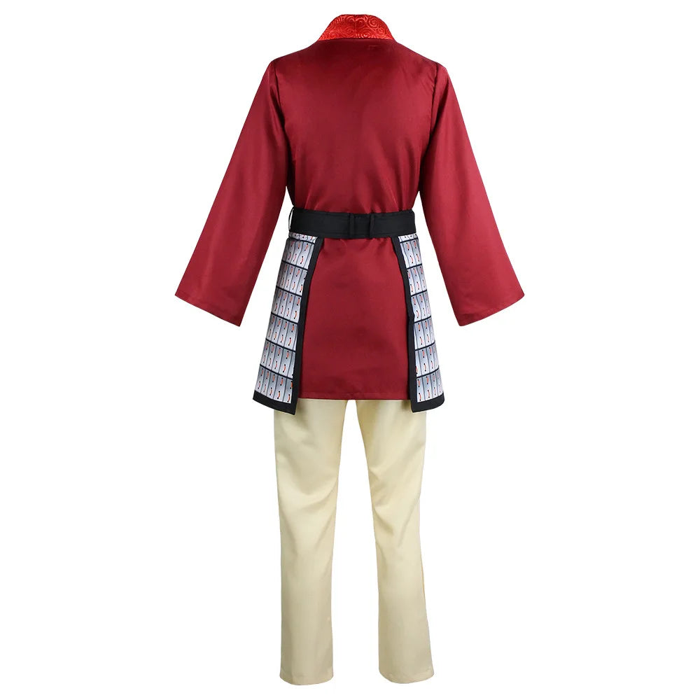 Hua Mulan Cosplay Costume pour enfants et adultes, Smile Women, COS Outfits, Alberese Hanfu Princess, Red Robes, Christmas Stage