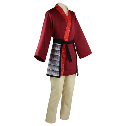 Hua Mulan Cosplay Costume pour enfants et adultes, Smile Women, COS Outfits, Alberese Hanfu Princess, Red Robes, Christmas Stage