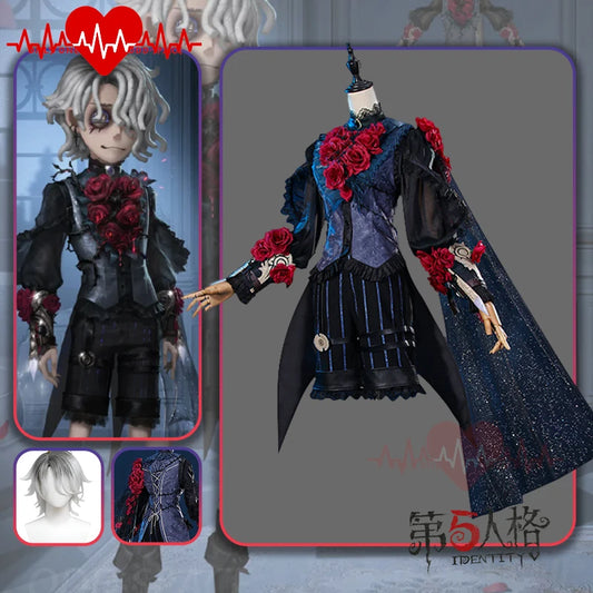 Identity V Cosplay Costume Game Iv5 Patient Luminary Cosplay Costume Emil Skin Rose Clothes Suits Full Sets Halloween Gifts