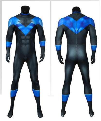 Halloween Night Superhero Zentai Suit with Eye Mask Cosplay Costume