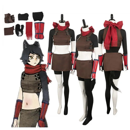 Cosplay Anime Delicious Cos In Dungeon Fantasy Costume Adult Women Tail Disguise Outfits Halloween Carnival Party Suit