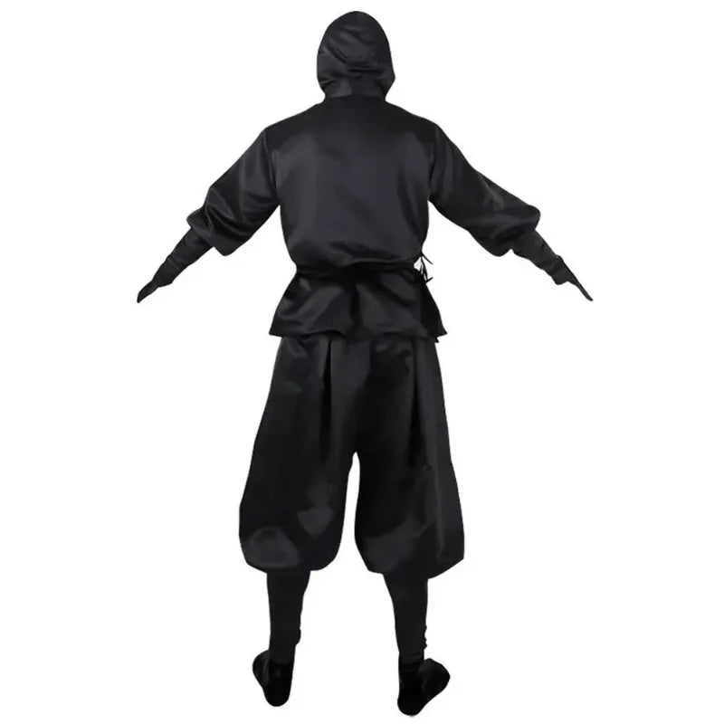 Japanese Black Ninja Cos Clothes Halloween Performance Costumes Men's Dark Assassin Night Clothes Samurai Clothing