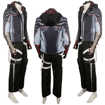 Jin Kazuma Cosplay Fantasia Suits Anime Game Tekken8 Roleplay Costume Disguise Men Fantasy Halloween Carnival Party Clothes