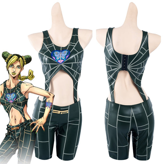 JoJo‘s Bizarre Adventure Jolyne Cujoh Cosplay Costume Outfits Halloween Carnival Suit