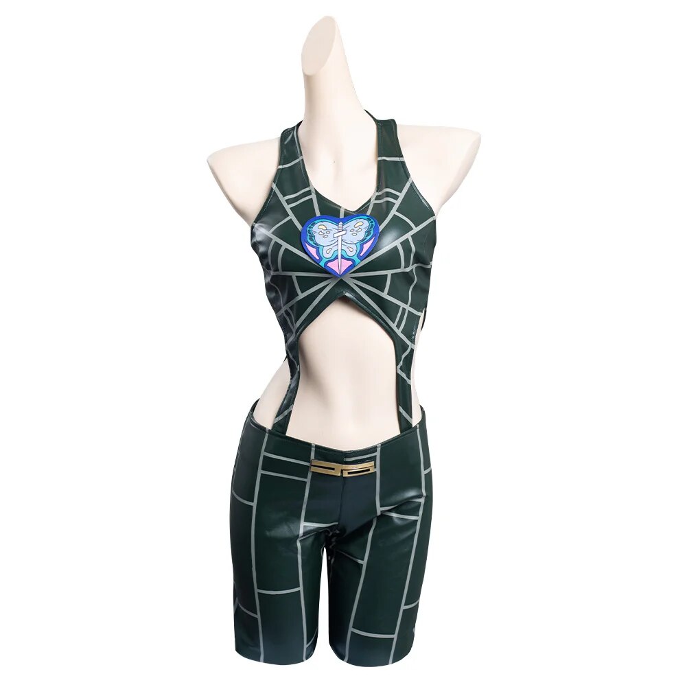 JoJo‘s Bizarre Adventure Jolyne Cujoh Cosplay Costume Outfits Woman Vest Pants Set Halloween Carnival Party Disguise Clothes