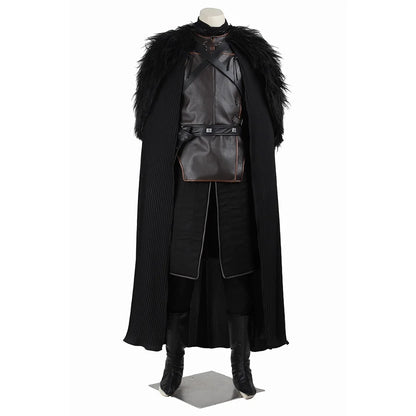 Jon Snow Cosplay Costume Men Fantasia Full Set Halloween Carnival Party Suit