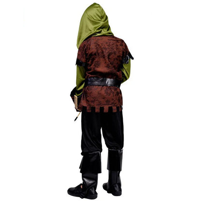 Kids Archer Costume Boys Hunter Costume Robin Hood Cosplay For Halloween Purim Carnival Party Outfits