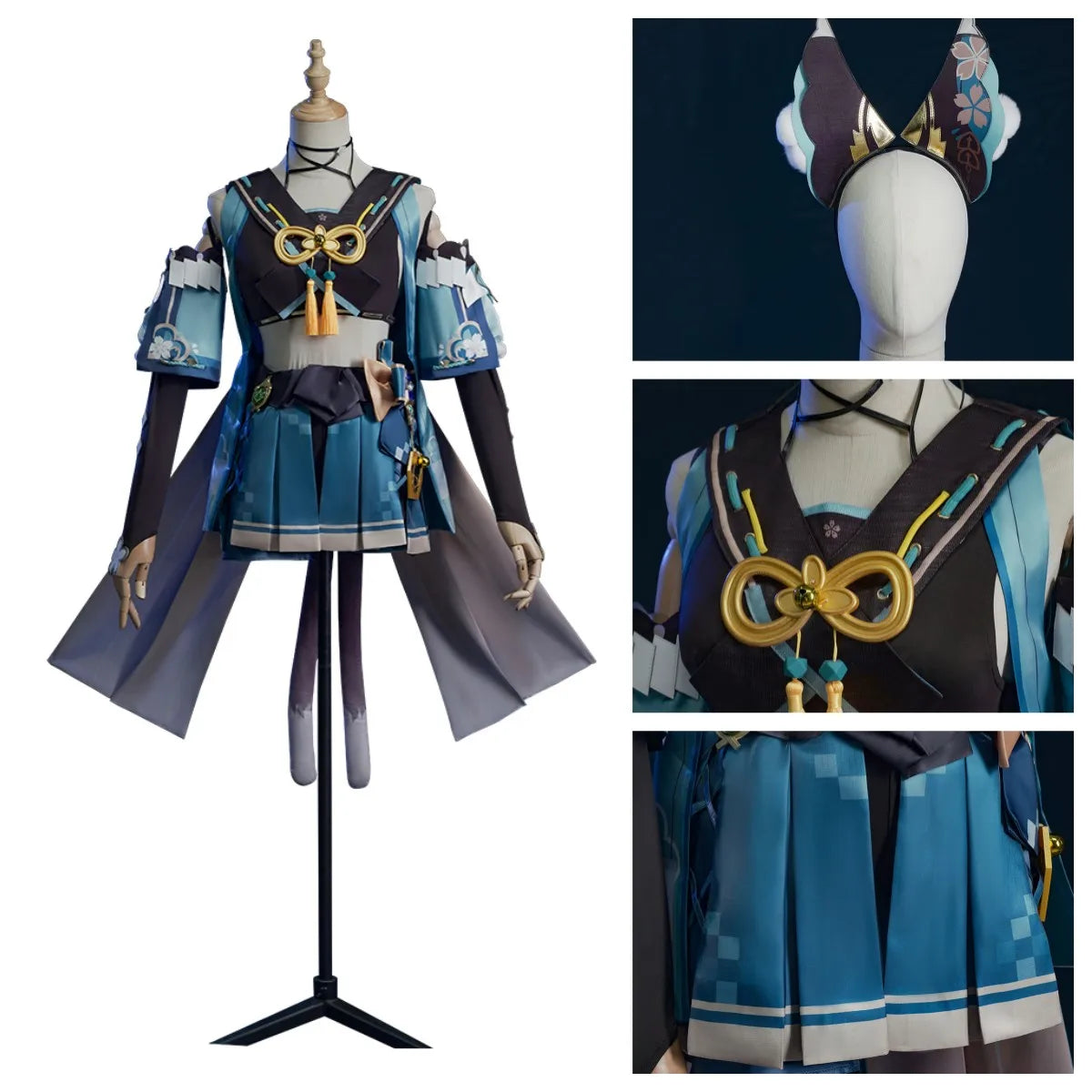 Kirara Genshin Impact Cosplay Costume Women's Dress Outfit with Accessories and Wig