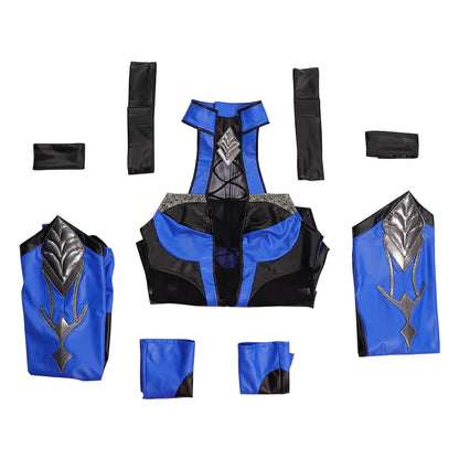 Kitana Cosplay Fantasy Sexy Bodysuit Game Mortal Kombat Costume Women Halloween Party Clothes For Ladies Role Play