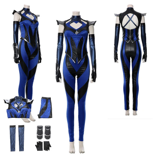 Cosplay Women Costume Game Mortal Cos Outfit Tops Pants Full Set Adult Girls Halloween Carnival Disguise Suits