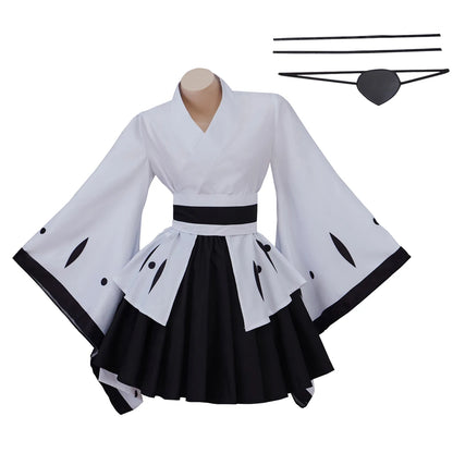 Kuchiki Byakuya Cosplay Costume Japanese Kimono Skirts Anime Suit 6th Division Captain Cosplay Women's Halloween Clothes