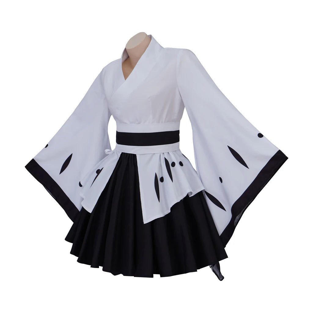 Kuchiki Byakuya Cosplay Costume Japanese Kimono Skirts Anime Suit 6th Division Captain Cosplay Women's Halloween Clothes