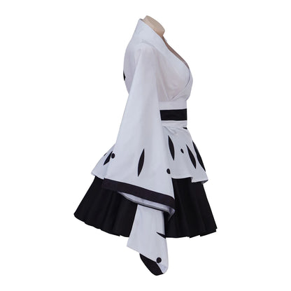 Kuchiki Byakuya Cosplay Costume Japanese Kimono Skirts Anime Suit 6th Division Captain Cosplay Women's Halloween Clothes