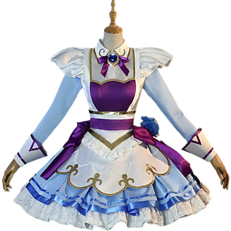 Gwen Cosplay Costumes Women Coffee Sweetie Gwen Maid Dress Cute Gwen Outfits women girl Halloween Gwen clothing