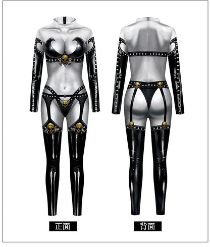 Lady Deathstrike Cosplay Bodysuit Anime Costume Women Catsuit Jumpsuit Dress Up