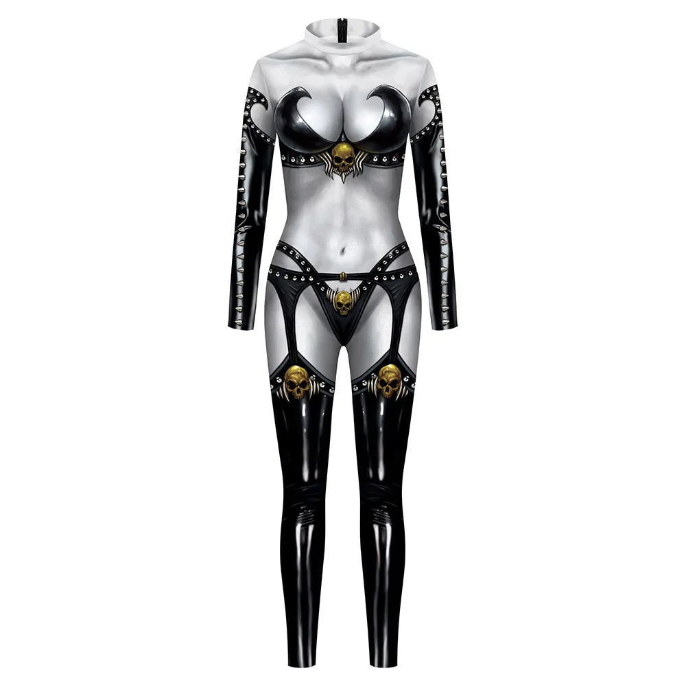 Lady Deathstrike Cosplay Bodysuit Anime Costume Women Catsuit Jumpsuit Dress Up