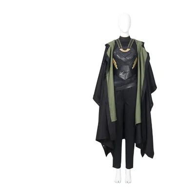 Lady Loki Cosplay Costume Sylvie Cloak Vest Horns Crown Boots Sylvie Enchantress Set for Halloween Carnival Game Party Show