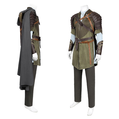 Legolas Cosplay Costume Adult Mens Elf Prince Leather Battle Suit Outfit Full Set Halloween Party Outfits Hand Made Any Size