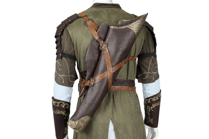 Legolas Cosplay Costume Full Set with Cloak Top Pants and Accessories Custom Size Available