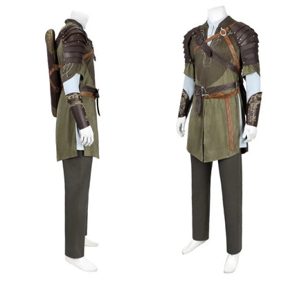 Legolas Cosplay Costume Full Set with Cloak Top Pants and Accessories Custom Size Available