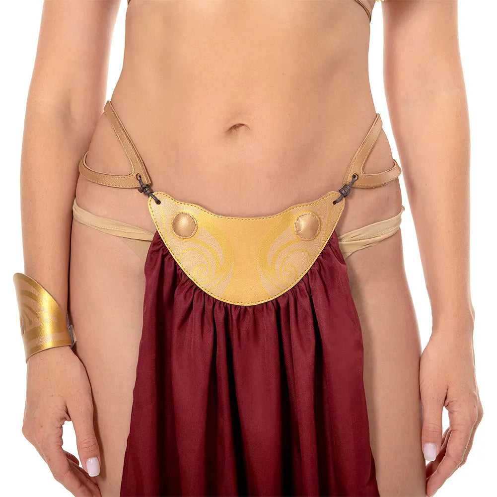 Leia Cosplay Fantasy Sexy Slave Uniform Movie Space Battle Princess Costume Disguise Bikini Set Adult Women Roleplay Outfits