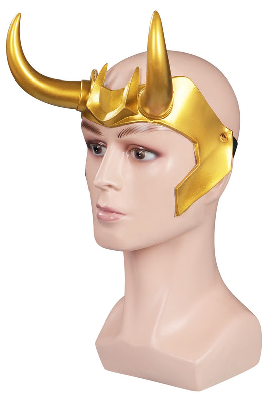 Loki Headwear Mask Loki Cosplay Costume Accessories Latex Helmet For Halloween Masquerade Party Role Play Props