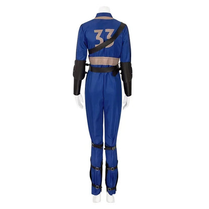 Lucy MacLean Cosplay Costume Fall Cos Out Vault 33 Female Male Survivor Suit Jumpsuit Uniform Halloween Party Women Men Props