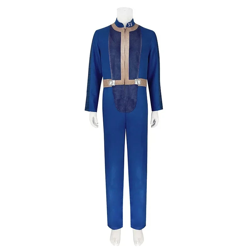 Lucy MacLean Cosplay Costume Fall Cos Out Vault 33 Female Male Survivor Suit Jumpsuit Uniform Halloween Party Women Men Props