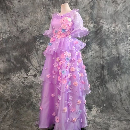 Magic House Carnival Halloween Encanto Isabela Madrigal Flower Dress Cosplay Costume Mirabel Sister Custom Made