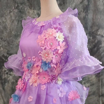 Magic House Carnival Halloween Encanto Isabela Madrigal Flower Dress Cosplay Costume Mirabel Sister Custom Made