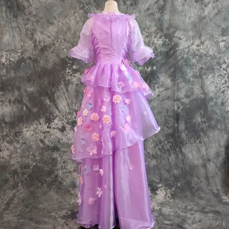 Magic House Carnival Halloween Encanto Isabela Madrigal Flower Dress Cosplay Costume Mirabel Sister Custom Made