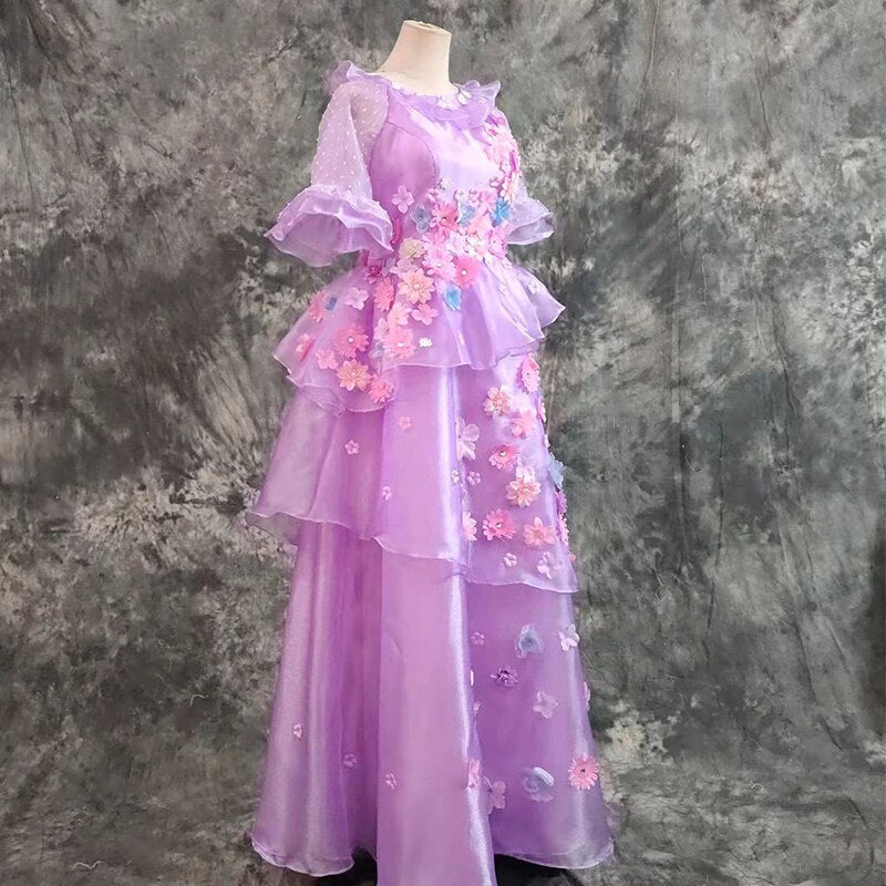 Magic House Carnival Halloween Encanto Isabela Madrigal Flower Dress Cosplay Costume Mirabel Sister Custom Made