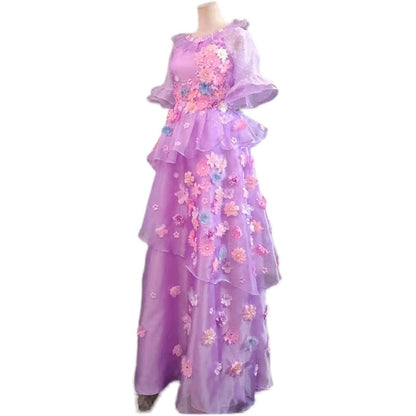 Magic House Carnival Halloween Encanto Isabela Madrigal Flower Dress Cosplay Costume Mirabel Sister Custom Made