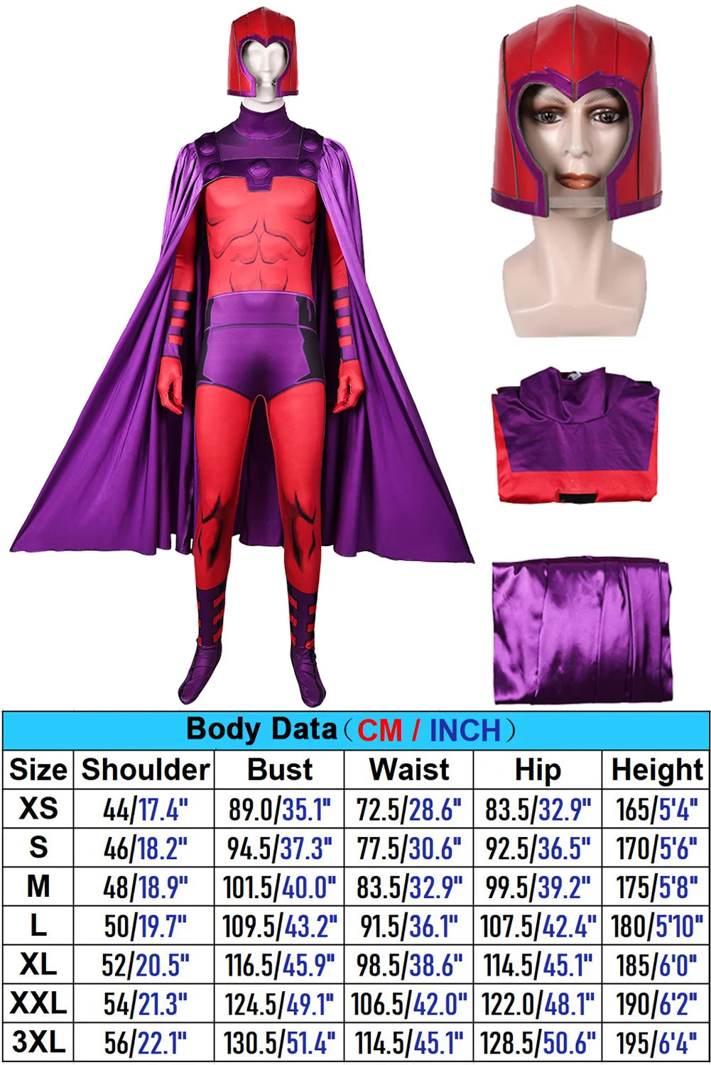 Magneto Cosplay Fantasia Anime X Super Villain Costume Disguise Adult Men Roleplay Outfits Male Halloween Carnival Party Clothes