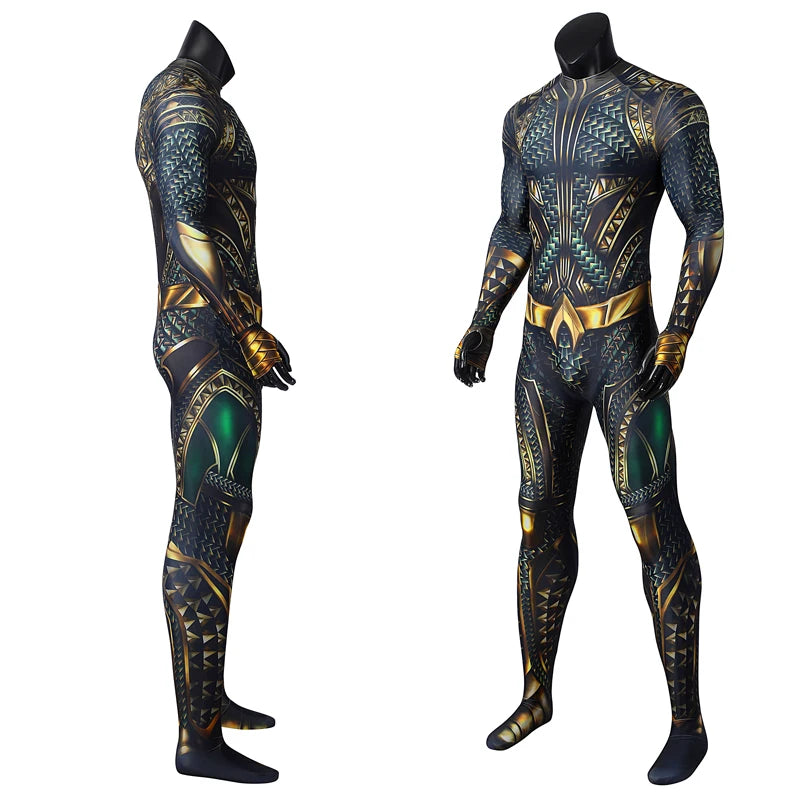 Male/Female Aquaman Costume  3D Printed Cosplay Swimming Bodysuit Spandex Lycra Zenzai Suit Halloween Costume Cosplay