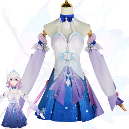 March 7th Cosplay Game Honkai: Star Rail New Skins Costume Women Sweet Cute Dress Suit Halloween Comic Con Gown