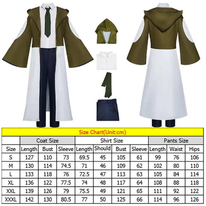 Margarette Cos Macaron Cosplay Costume Anime Magic Muscles Roleplay Shirt Pants Tie Cloak Men Adult Outfits Halloween Party Suit