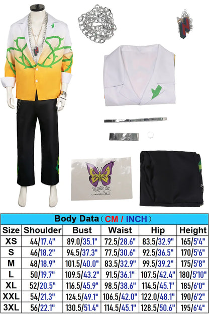 Marito Fantasia Anime Bucchi Cosplay Giri Costume Disguise Adult Men Roleplay Outfit Male Fantasy Halloween Carnival Party Cloth