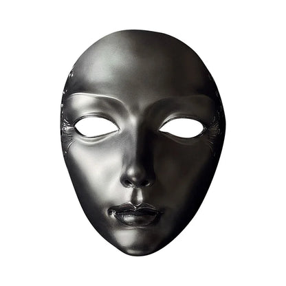 Mask Resin Material Adult Full Face Black Gold Handmade Crafts Fashion Suitable for Masquerade Party Halloween Performance Props