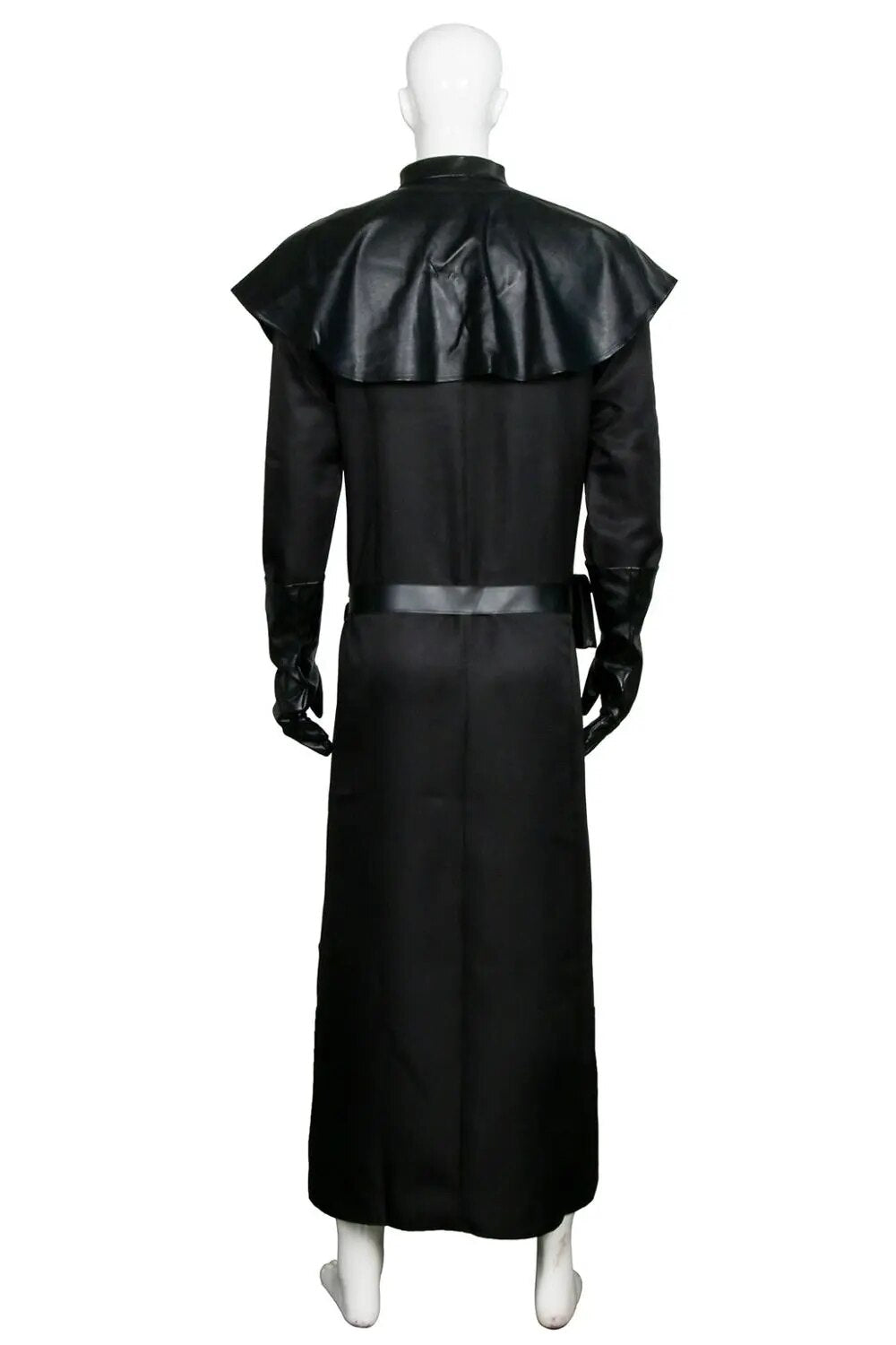 Medieval Doctor Costume Steampunk Black Robe Gothic Gown Halloween Masquerade Long Beak Bird Cosplay Outfit