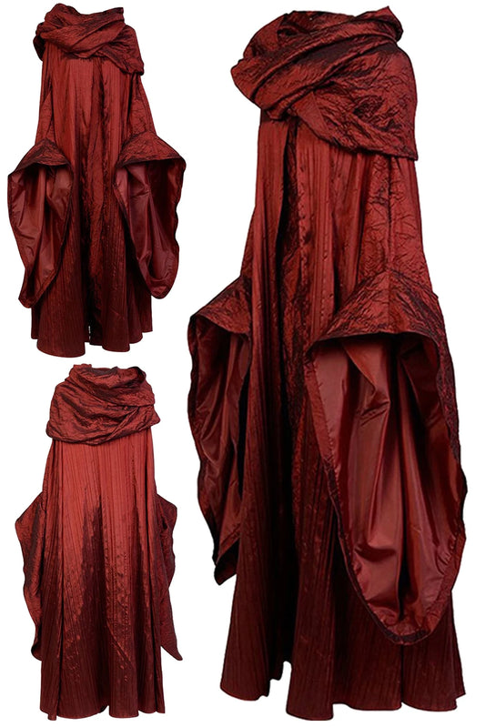 Melisandre Cosplay Fantasia Red Robe Movie Priestess Costume Disguise Adult Women Female Fantasy Halloween Carnival Party Cloth