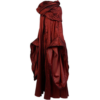 Melisandre Cosplay Fantasia Red Robe Movie Priestess Costume Disguise Adult Women Female Fantasy Halloween Carnival Party Cloth