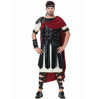 Men's Medieval Ancient Rome Spartan Warrior Costumes Sets Halloween Party Gladiator Uniforms Carnival Prince Samurai Costumes