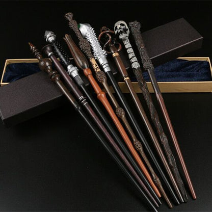 Metal Core Magic Harries Wands Without Box Potters Anime Figure Malfoy Voldmort Hermione Magical Wand Decoration Gift