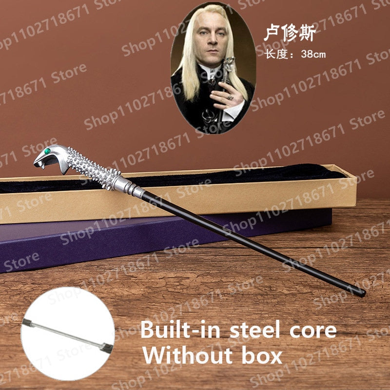 Metal Core Magic Harries Wands Without Box Potters Anime Figure Malfoy Voldmort Hermione Magical Wand Decoration Gift