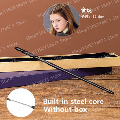 Metal Core Magic Harries Wands Without Box Potters Anime Figure Malfoy Voldmort Hermione Magical Wand Decoration Gift