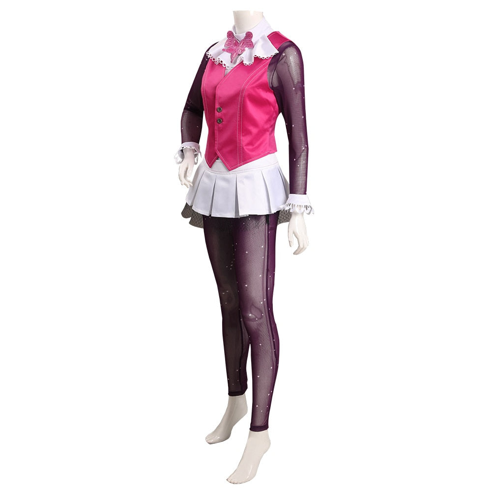 Monster Cos High Draculaura Cosplay Costume Outfits Full set Halloween Carnival Suit