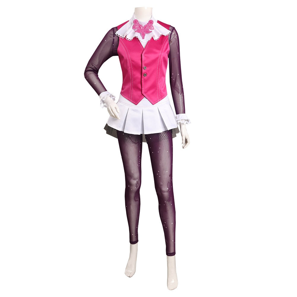 Monster Cos High Draculaura Cosplay Costume Outfits Full set Halloween Carnival Suit