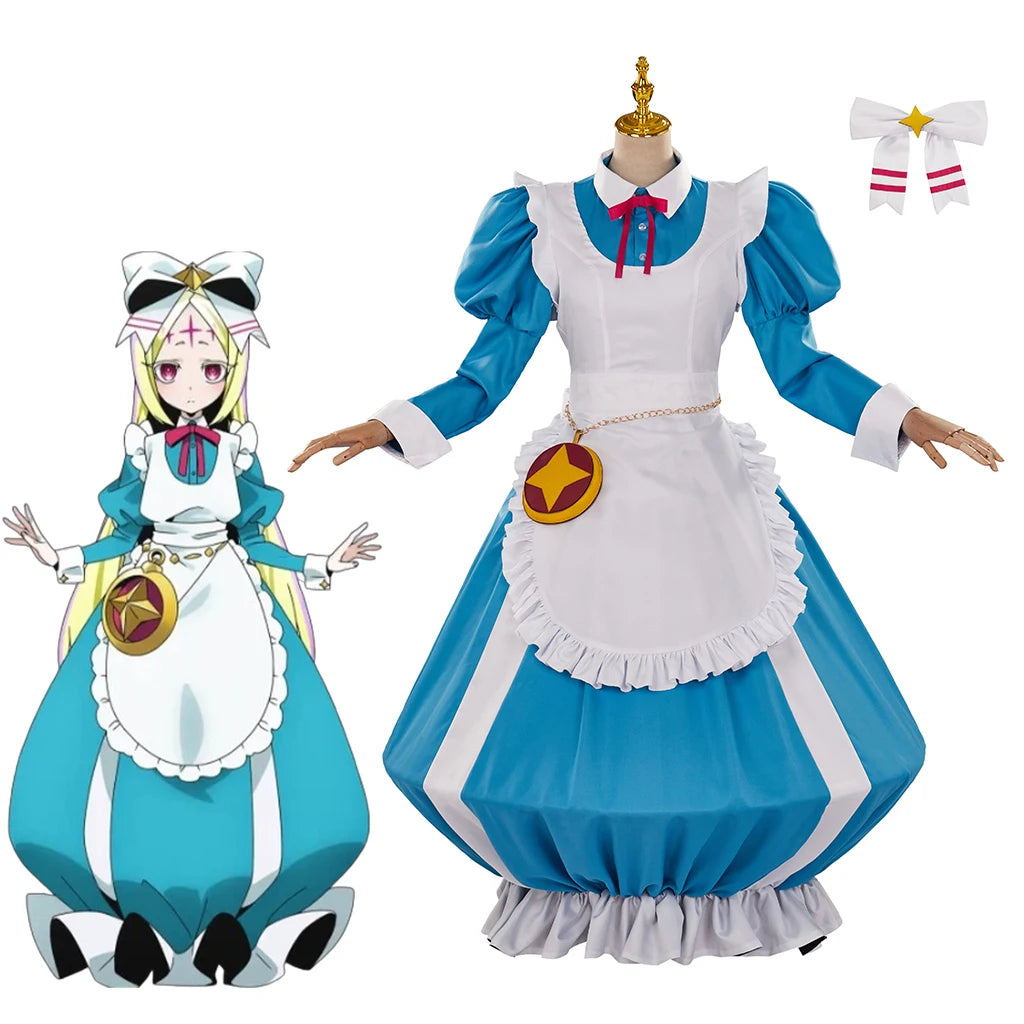 Morino Korisu Cosplay Anime Costume Women Girls Kawaii Teapot Maid Dress Suit Halloween Carnival Party Comic Con Gown