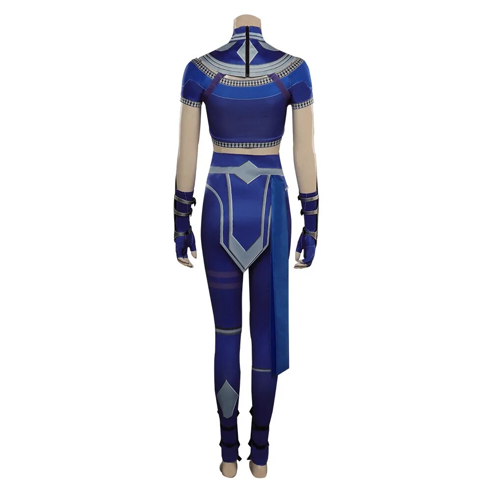 Mortal Cos Kombat Kitana Cosplay SexyCostume Top Pants Mask Accessories Outfits Halloween Carnival Suit For  Women Role playing